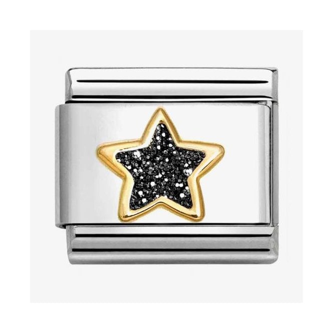 Nomination Classic Glitter Black Star Charm 030220/20