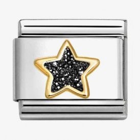 Nomination Classic Glitter Black Star Charm 030220/20