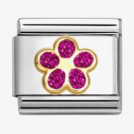 Nomination Classic Glitter Fuchsia Flower Charm 030220/17