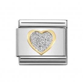 Nomination Classic Glitter Heart Charm 030220/02