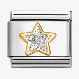 Nomination Classic Glitter Silver Star Charm 030220/19