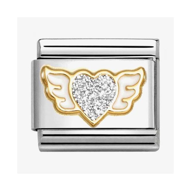 Nomination Classic Glitter Winged Heart Charm 030220/23