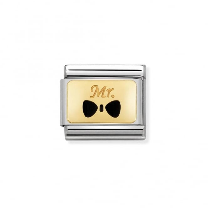 Nomination Classic Gold & Black Bow Tie Mr Charm 030284/25