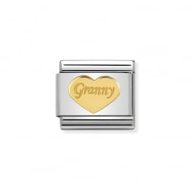 Nomination Classic Gold Granny Heart Charm 030162/39