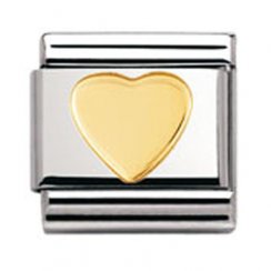 Nomination Classic Gold Heart Charm 030116/02