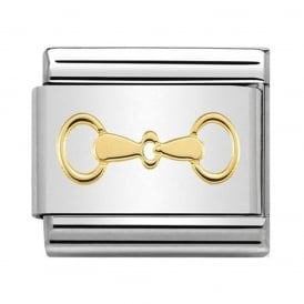 Nomination Classic Gold Snaffle Bit Charm 030149/31