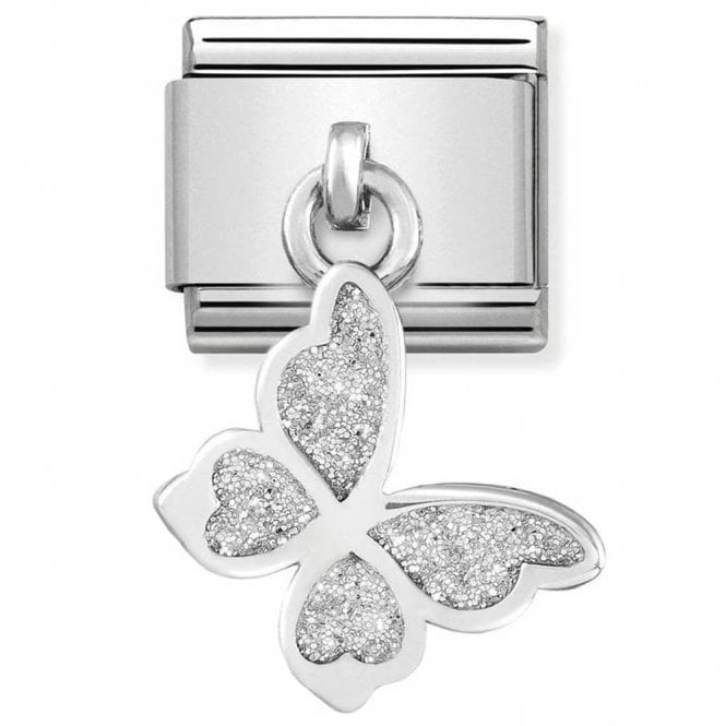 Nomination Classic Hanging Glitter Butterfly Charm 331805/03