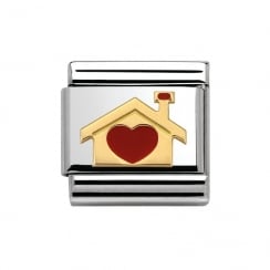 Nomination Classic Home with Heart Charm 030283/07