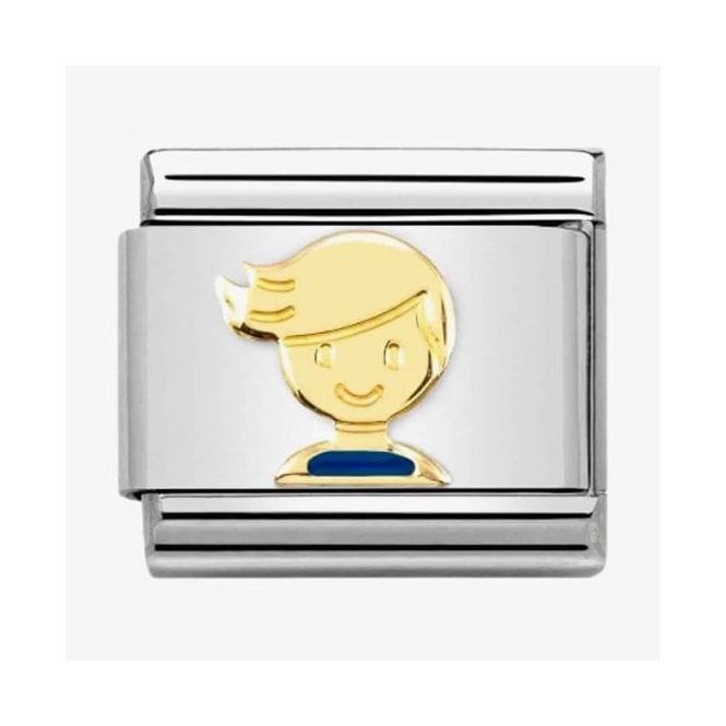 Nomination Classic Light Blue Boy Charm 030272/67