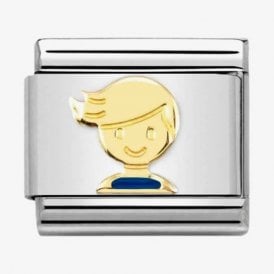 Nomination Classic Light Blue Boy Charm 030272/67