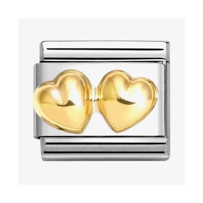 Nomination Classic Love Double Rounded Hearts Charm 030116/23