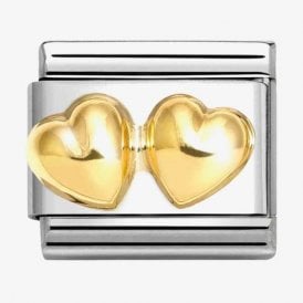 Nomination Classic Love Double Rounded Hearts Charm 030116/23