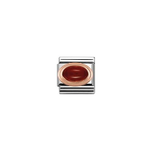 Nomination Classic Rose Gold Garnet Charm 430502/03