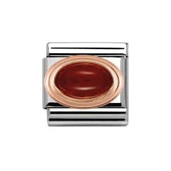 Nomination Classic Rose Gold Garnet Charm 430502/03