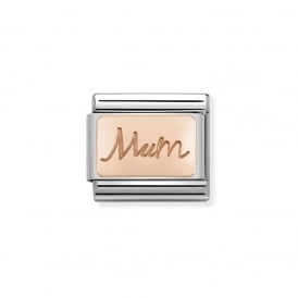 Nomination Classic Rose Gold Mum Plate Charm 430101/34