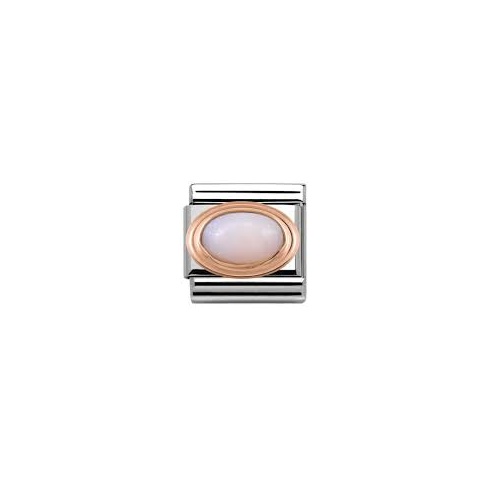 Nomination Classic Rose Gold Pink Opal Charm 430501/22
