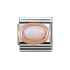 Nomination Classic Rose Gold Pink Opal Charm 430501/22