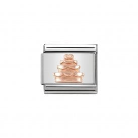 Nomination Classic Rose Tiered Cake Charm 430106/02
