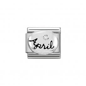 Nomination Classic Silver April Diamond Charm 330505/04