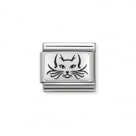 Nomination Classic Silver Cat Charm 330109/05