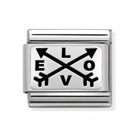 Nomination Classic Silver Double Arrow Love Charm 330109/41