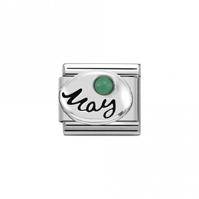 Nomination Classic Silver May Emerald Charm 330505/05