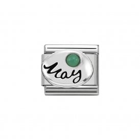 Nomination Classic Silver May Emerald Charm 330505/05