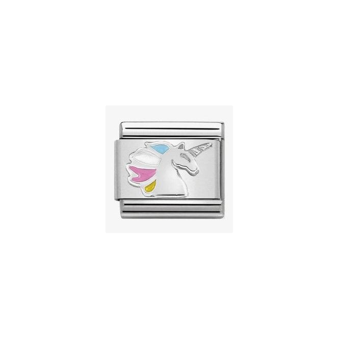 Nomination Classic Silver & Multicoloured Unicorn Charm 330204/16
