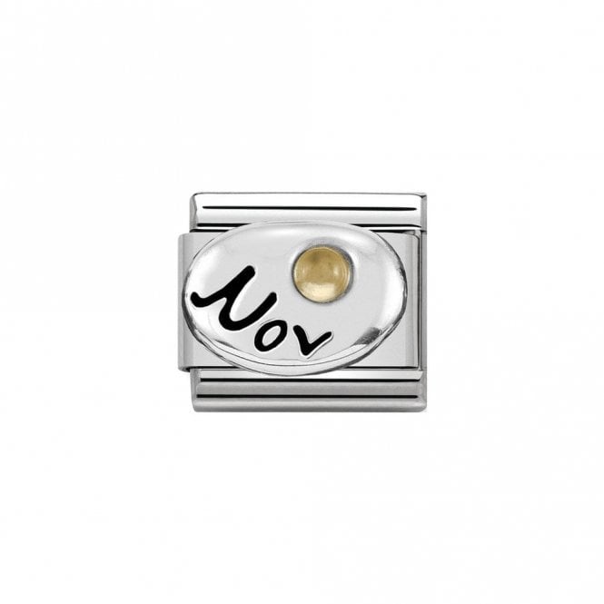 Nomination Classic Silver November Citrine Charm 330505/11