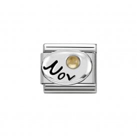 Nomination Classic Silver November Citrine Charm 330505/11