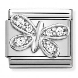 Nomination Classic White Butterfly Charm 330304/35