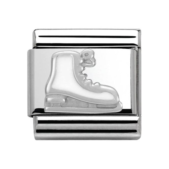 Nomination Classic White Ice Skate Charm 330204/04