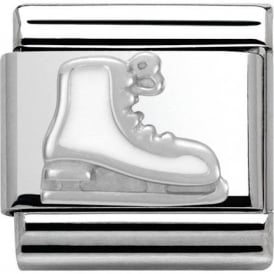 Nomination Classic White Ice Skate Charm 330204/04