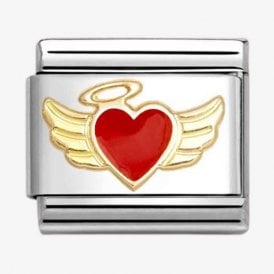 Nomination Heart Angel Wing Charm 030207/52