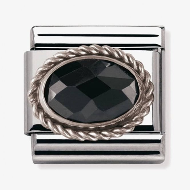 Nomination Italy Black CZ Heart Charm