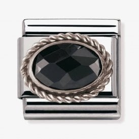 Nomination Italy Black CZ Heart Charm