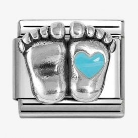 Nomination Italy Blue Baby Feet Charm