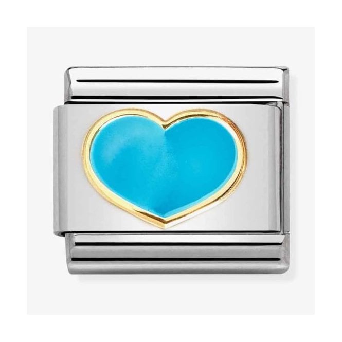 Nomination Italy Blue Enamel Heart Charm