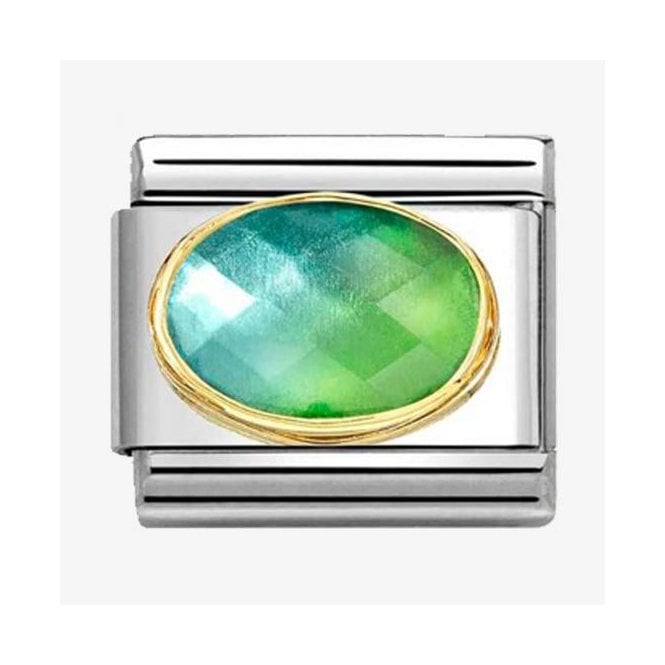 Nomination Italy Blue/Green Cz Charm
