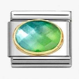 Nomination Italy Blue/Green Cz Charm