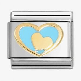 Nomination Italy Blue Heart Charm