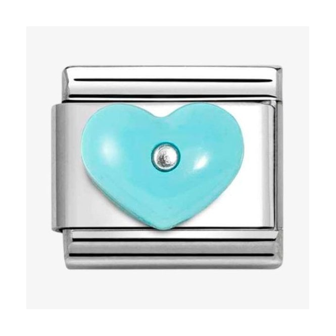Nomination Italy Blue Heart Charm