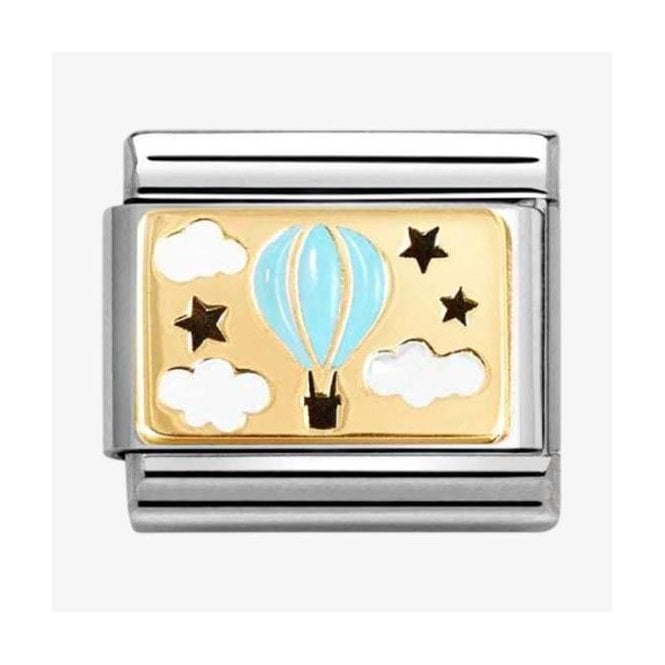 Nomination Italy Blue Hot Air Balloon Charm
