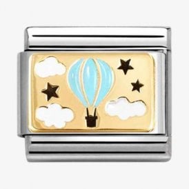 Nomination Italy Blue Hot Air Balloon Charm