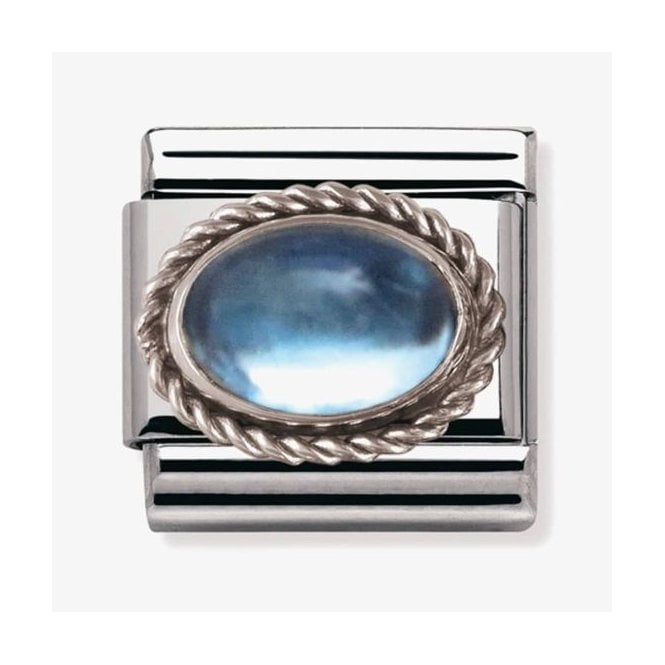 Nomination Italy Blue Topaz Charm
