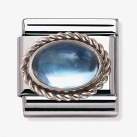 Nomination Italy Blue Topaz Charm