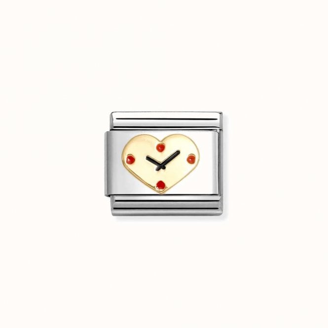 Nomination Italy Clock Heart Charm