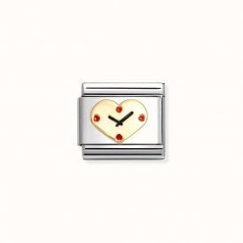 Nomination Italy Clock Heart Charm