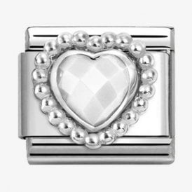 Nomination Italy CZ Heart Charm