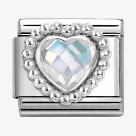 Nomination Italy CZ Heart Charm